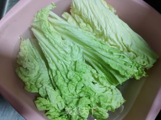 蟹黄利剑菜脚擀里的做法步调：3