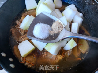 菌汤排骨炖冬瓜的做法步调：9