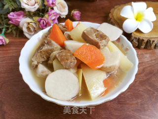 咸肉炖萝卜毛芋的做法步调：8