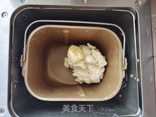 一次性收酵的蜂蜜死吐司的做法步调：3