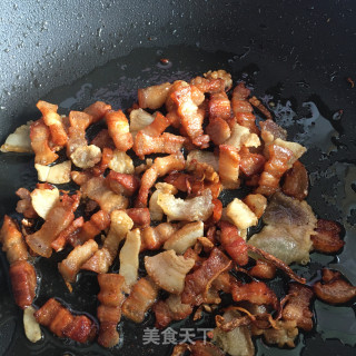 五花肉炒萝卜干的做法步调：7