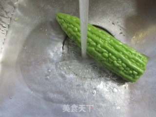 苦瓜鸡刨豆腐的做法步调：5