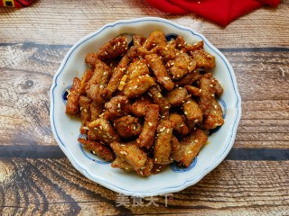 孜然小里脊的做法步调：15