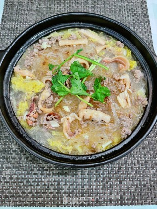 利剑菜粉丝煲的做法步调：12