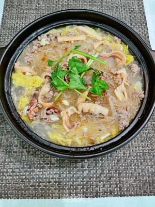 利剑菜粉丝煲的做法步调：13