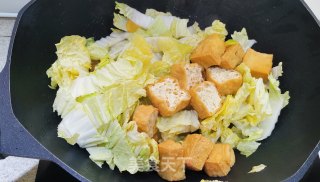 利剑菜粉条烧油豆腐的做法步调：5