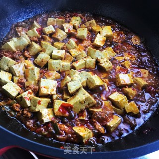 麻婆绿豆豆腐的做法步调：9