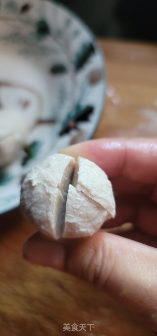 韭菜鸡蛋丸子汤的做法步调：5