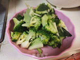 肉片炒西蓝花的做法步调：4