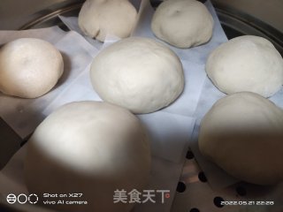 奶黄包的做法步调：10