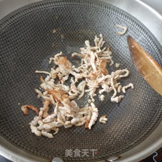肉丝胡萝卜炒年夜头菜的做法步调：5