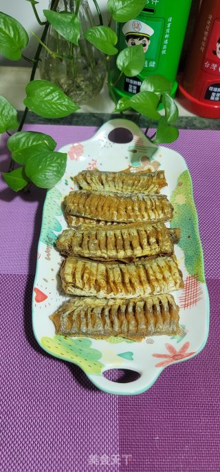 炸风琴带鱼的做法步调：15