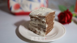 裸可可蛋糕块的做法步调：9