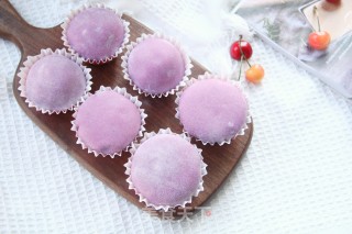 免烤箱，冰冰冷硬糯芋泥啵啵雪媚娘，那颜值，尽了！的做法步调：15