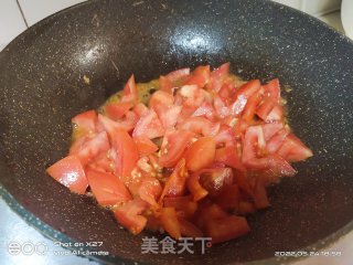 西白柿炒鸡蛋的做法步调：4