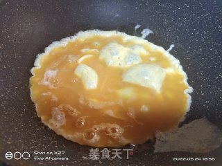 西白柿炒鸡蛋的做法步调：2