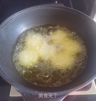 炸糖糕的做法步调：14