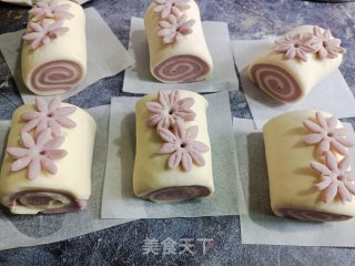 紫薯单色馒头的做法步调：7