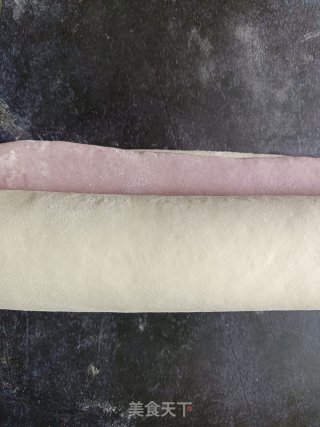 紫薯单色馒头的做法步调：4