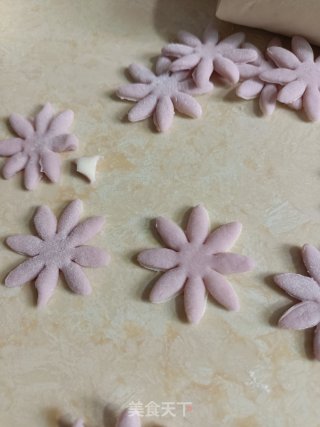 紫薯单色馒头的做法步调：6