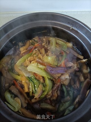 腊鱼茄子煲的做法步调：9