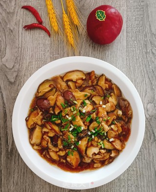 喷鼻菇炒肉的做法步调：14