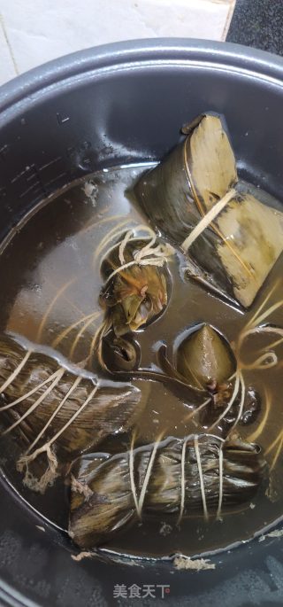 绿豆肉粽的做法步调：11