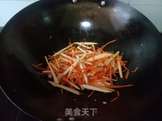 炒开菜的做法步调：5