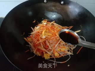 炒开菜的做法步调：7