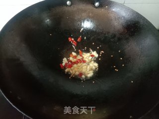 炒开菜的做法步调：3