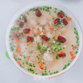 肉丸汤的做法步调：14