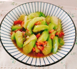 丝瓜炒水腿的做法步调：10