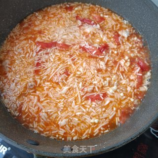 金针菇肉沫汤的做法步调：9