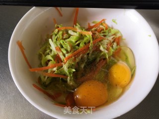 蔬菜鸡蛋饼的做法步调：2