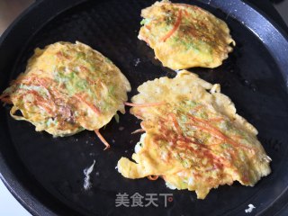 蔬菜鸡蛋饼的做法步调：4