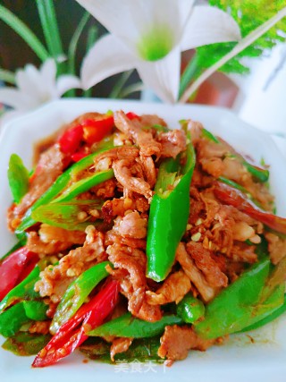 辣椒炒肉的做法步调：11