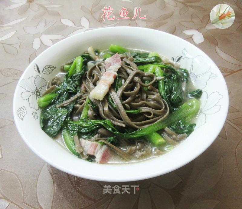 咸五花肉小青菜荞麦里的做法