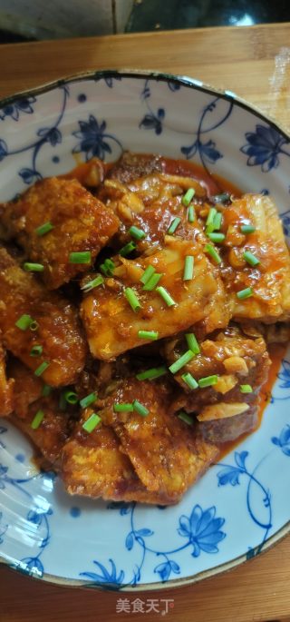 麻婆酱焖带鱼的做法步调：14