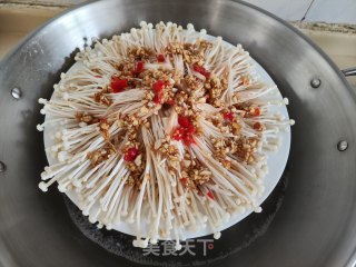 蒜蓉蒸金针菇的做法步调：7