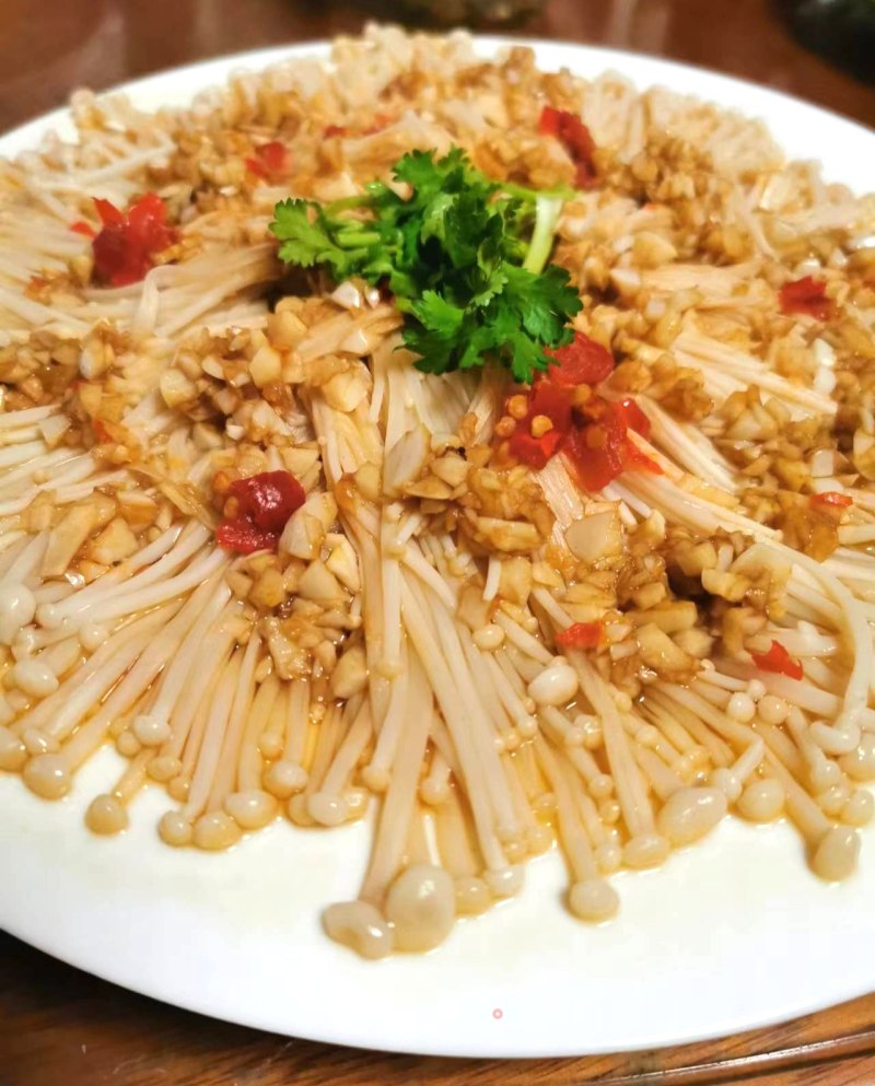 蒜蓉蒸金针菇的做法