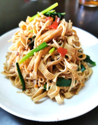 金针菇凉拌千张的做法步调：9