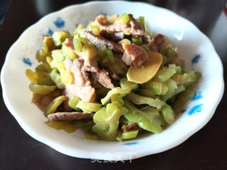 苦瓜炒肉片的做法步调：8