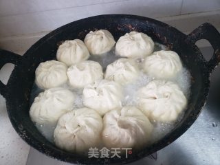 油豆角猪肉馅死煎包的做法步调：15