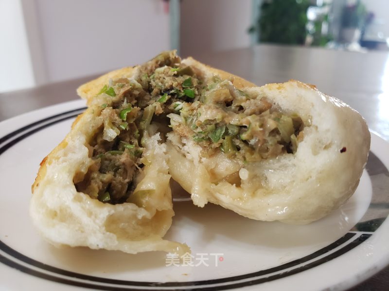 油豆角猪肉馅死煎包的做法