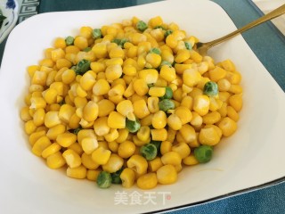 豌豆炒玉米的做法步调：6