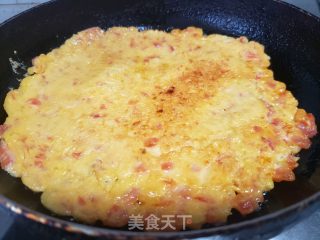 西白柿鸡蛋煎饼的做法步调：5