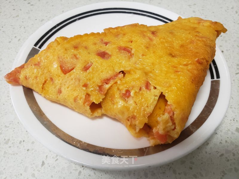 西白柿鸡蛋煎饼的做法