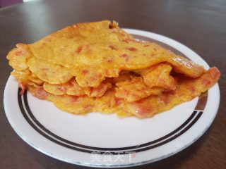 西白柿鸡蛋煎饼的做法步调：7