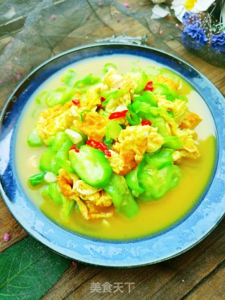 丝瓜炒鸡蛋的做法步调：12