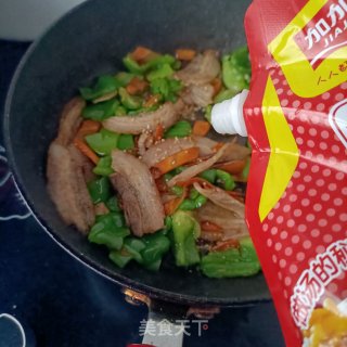 皱皮椒回锅肉的做法步调：15